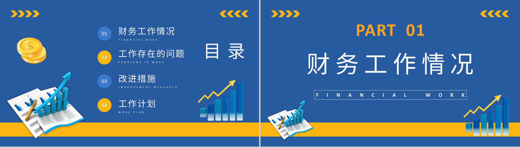 企业经营报告分析数据统计业绩报表整理财务经理工作总结计划PPT模板-2