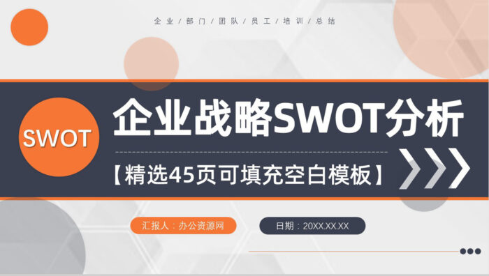 企业战略SWOT自我分析方法优势分析市场战略分析工作汇报PPT模板 - 青笺画卿颜 - 为各行各业输出专业的具有落地价值的方案