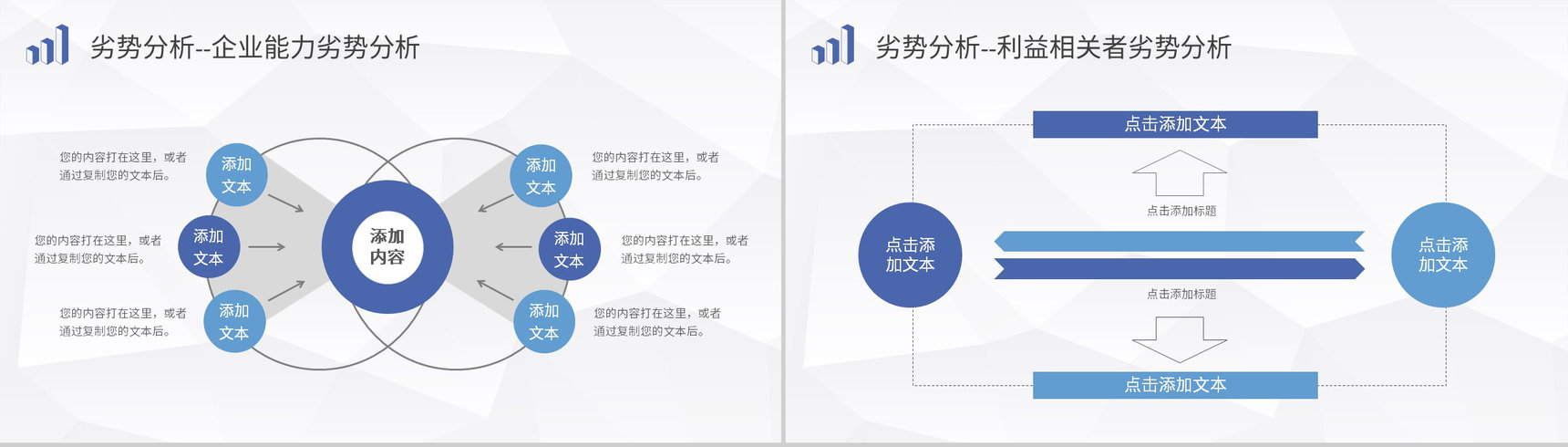 企业项目分析案例汇报SWOT分析模型内容培训PPT模板-7