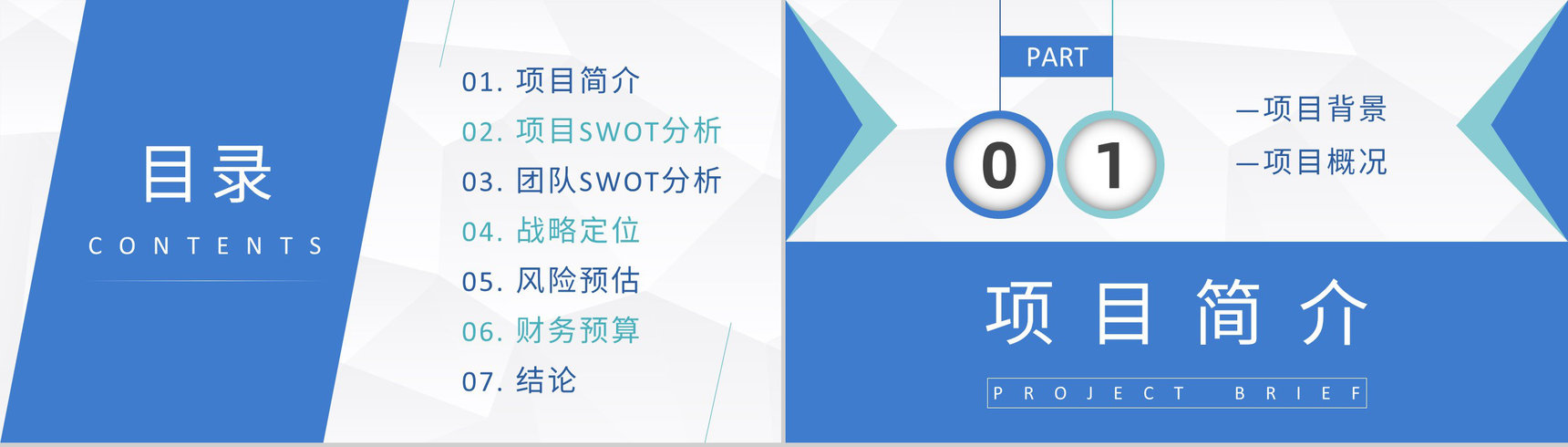 企业战略SWOT分析方法介绍项目分析报告总结PPT模板-2