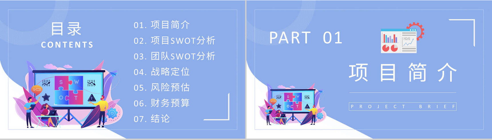 团队SWOT分析工作总结员工个人职业分析方法学习PPT模板-2