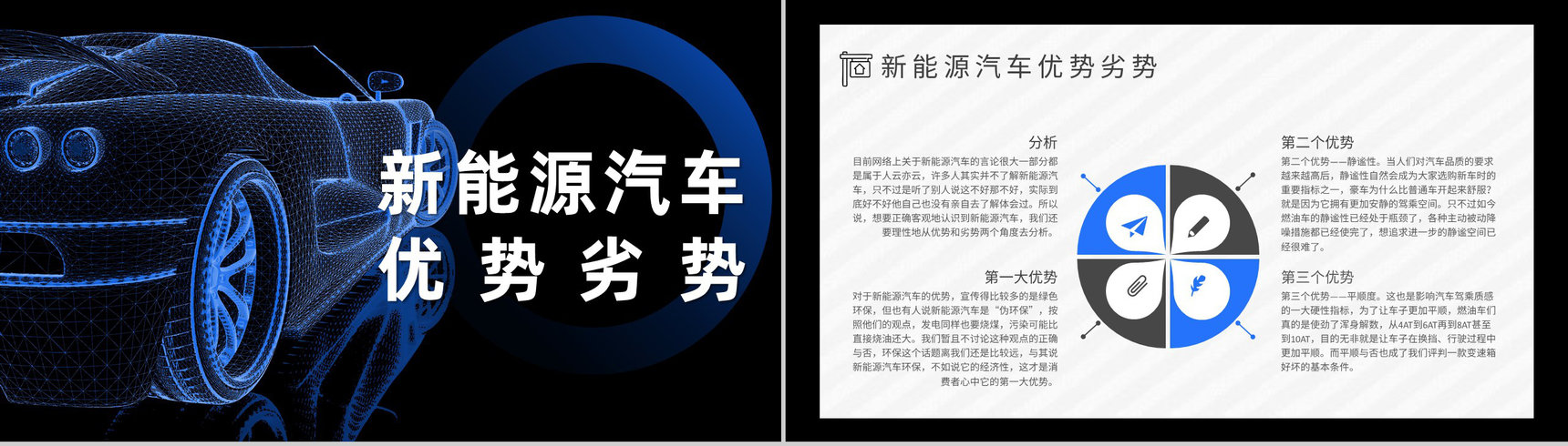 新能源汽车的优点缺点市场分析优势和劣势发展前景现状及趋势PPT模板-4