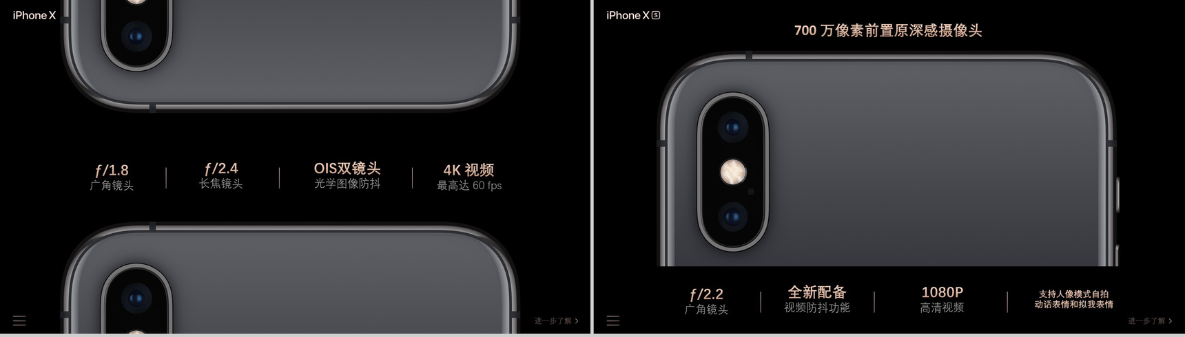 iPhone XS新品发布大气黑色PPT模板-10