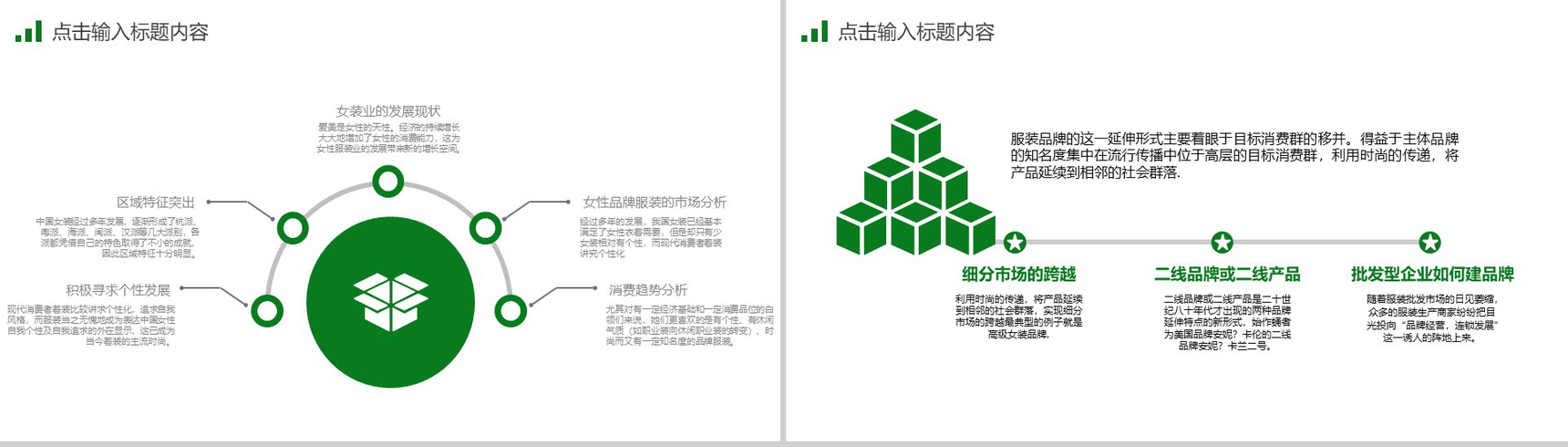 绿色高端时尚服装招商引资工作汇报营销策划工作总结PPT模板-12