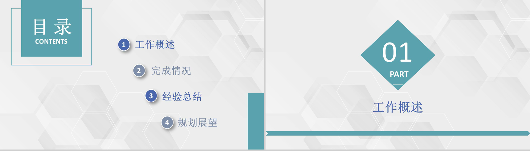 审计报告格式范文年终总结年中工作述职报告PPT模板-2