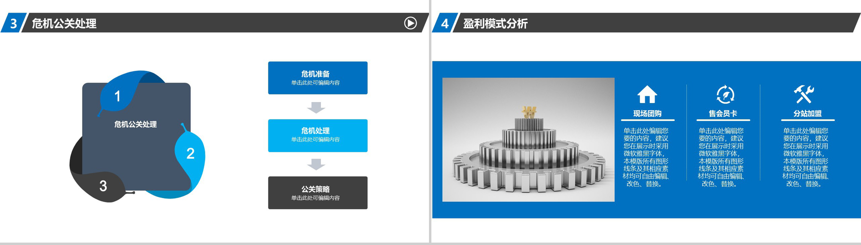 蓝白色通用商业计划书PPT模板-11