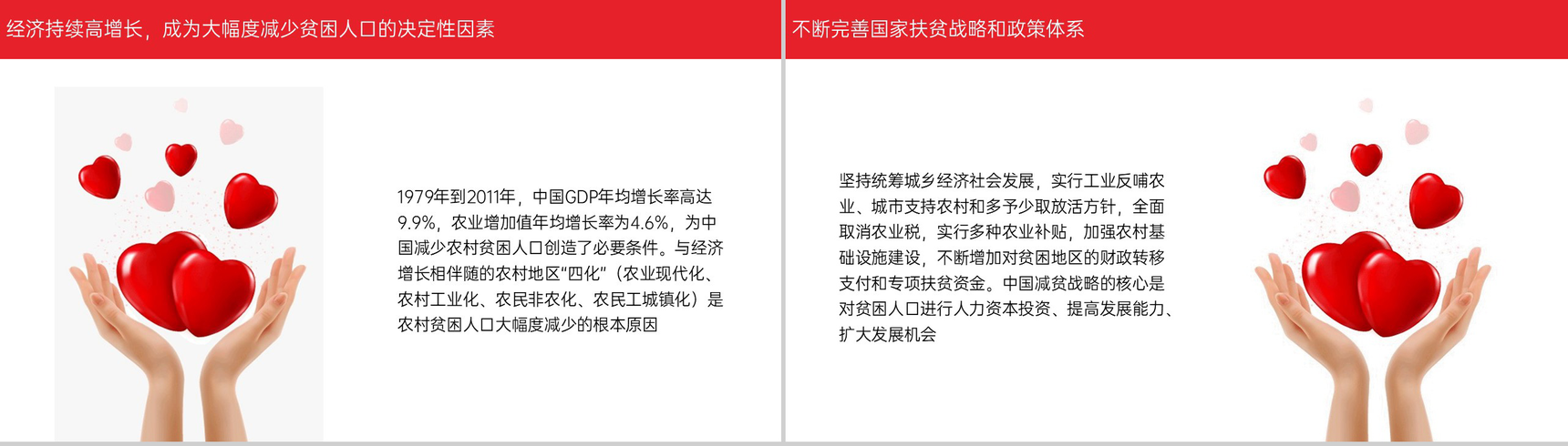 红色简约国家扶贫日教学公开课主题活动PPT模板-7