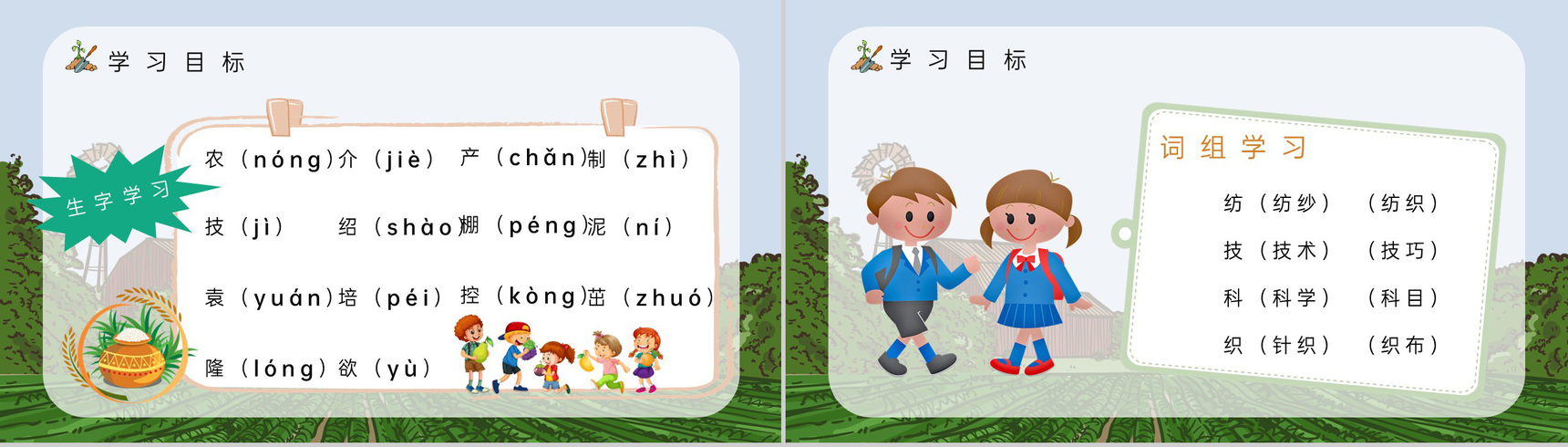 教育培训课件小学人教版二年级语文上册《农业的变化真大》重点难点讲解PPT模板-3