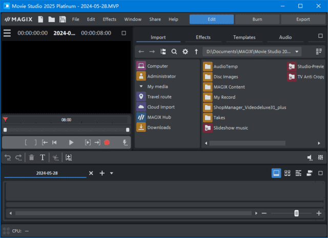 图片[1] - MAGIX Movie Studio Platinum 2025(视频编辑软件) v24.0.1.233 - 青笺杂货铺 - 软件资源下载分享