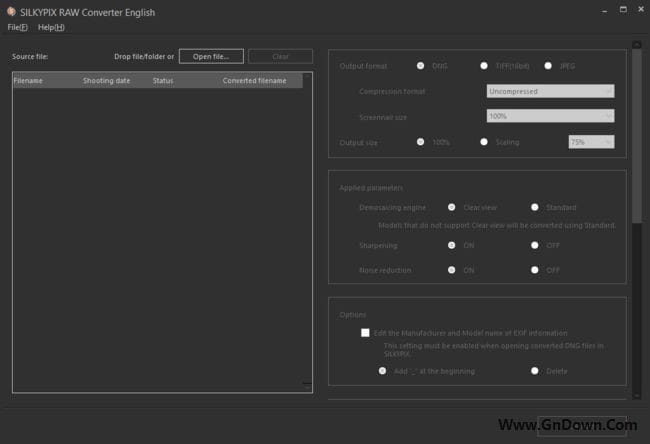 图片[1] - SILKYPIX RAW Converter(RAW图像处理软件) v1.0.7.1 便携版 - 青笺杂货铺 - 软件资源下载分享