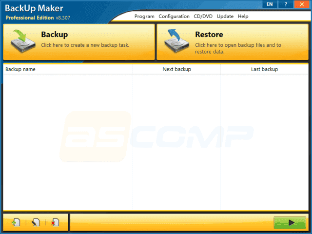 图片[1] - ASCOMP BackUp Maker(强大备份软件) Pro v8.311 便携版 - 青笺杂货铺 - 软件资源下载分享