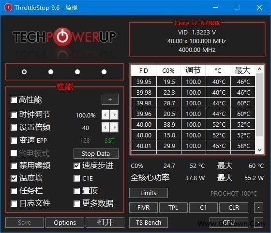 图片[1] - ThrottleStop(CPU监视调整工具) v9.6 汉化版 - 青笺杂货铺 - 软件资源下载分享