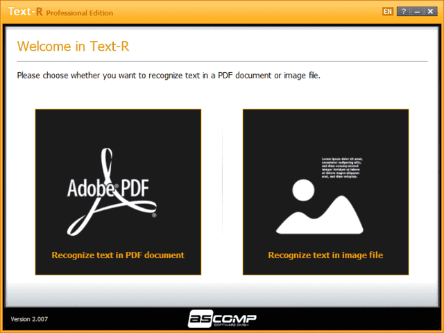 ASCOMP Text-R(OCR文字识别软件) Pro v2.009 便携版 - 青笺杂货铺 - 软件资源下载分享