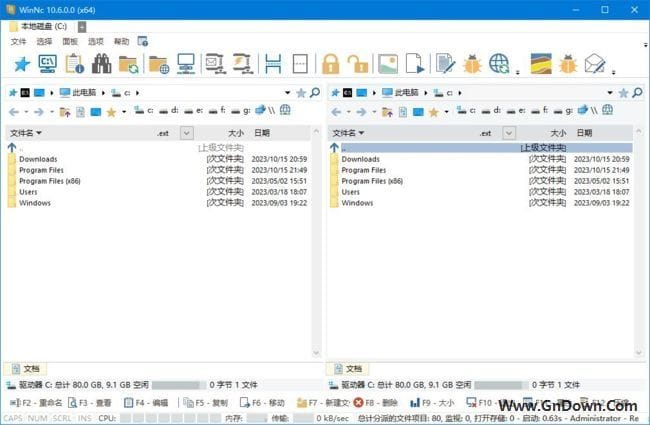 图片[1] - WinNc(功能强大的文件管理工具) v10.7.0.0 多语便携版 - 青笺杂货铺 - 软件资源下载分享