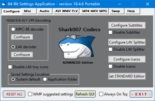 图片[1] - Shark007 Codecs(多媒体编解码器套件) v20.0.5 便携版 - 青笺杂货铺 - 软件资源下载分享