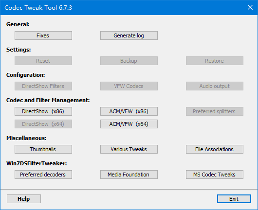 K-Lite Codec Tweak Tool(音频解码器优化) v6.7.4 绿色版 - 青笺杂货铺 - 软件资源下载分享